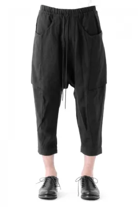 17SS Washed Linen Cropped Pants