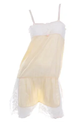1920's Ivory Silk Crepe & Silk Romper Beach Pajamas