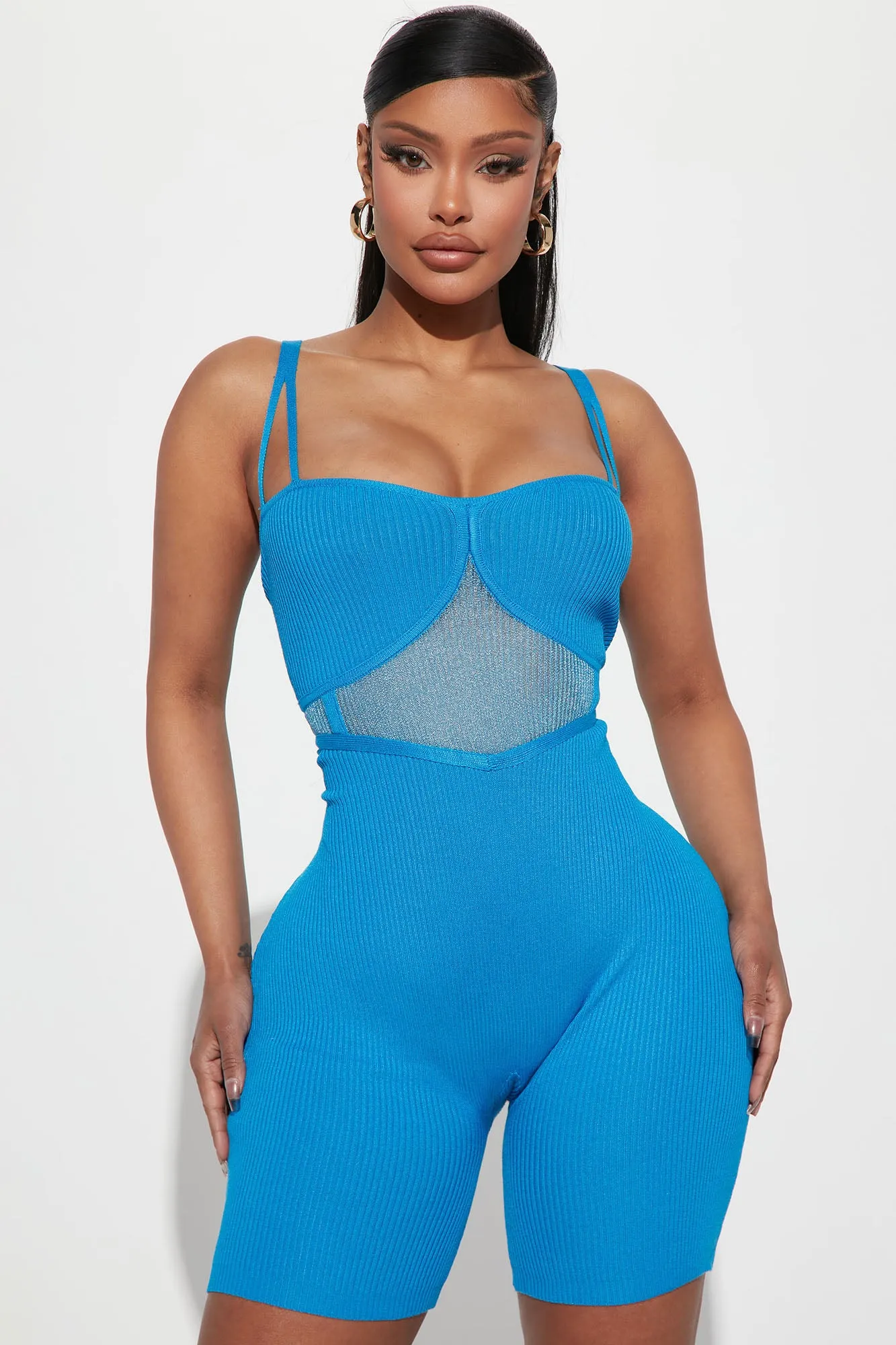 All In Your Mind Romper - Blue
