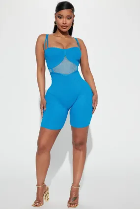 All In Your Mind Romper - Blue