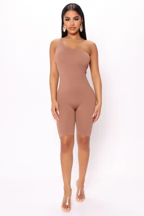 Always Thriving Seamless Romper - Mocha