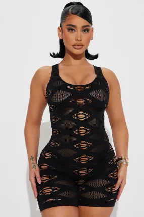 Arleth Seamless Romper - Black