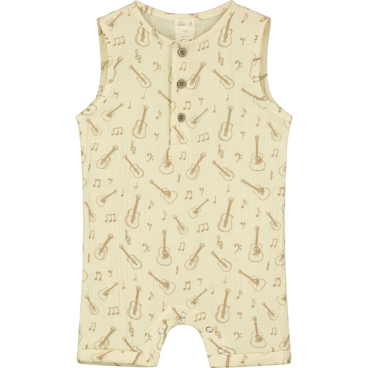 Arlo Romper in Latte Guitars