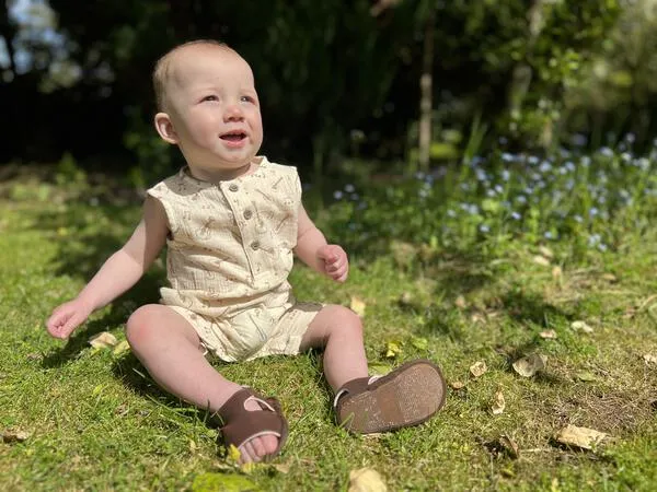 Arlo Romper in Latte Guitars
