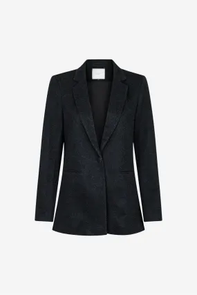 Avery Glitter Blazer Black