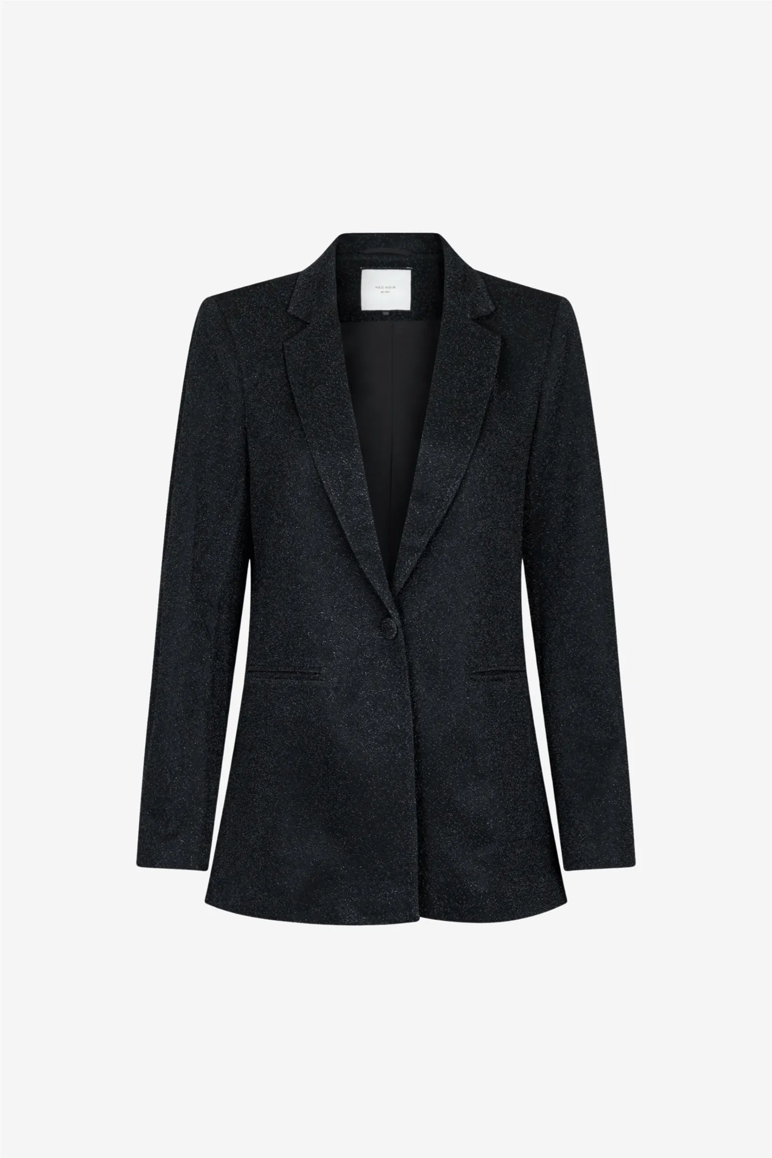 Avery Glitter Blazer Black