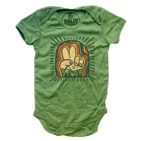 Baby Peace Mountains One Piece Romper | Design by Dylan Fant