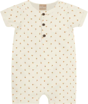 Beige Palm Tree Romper