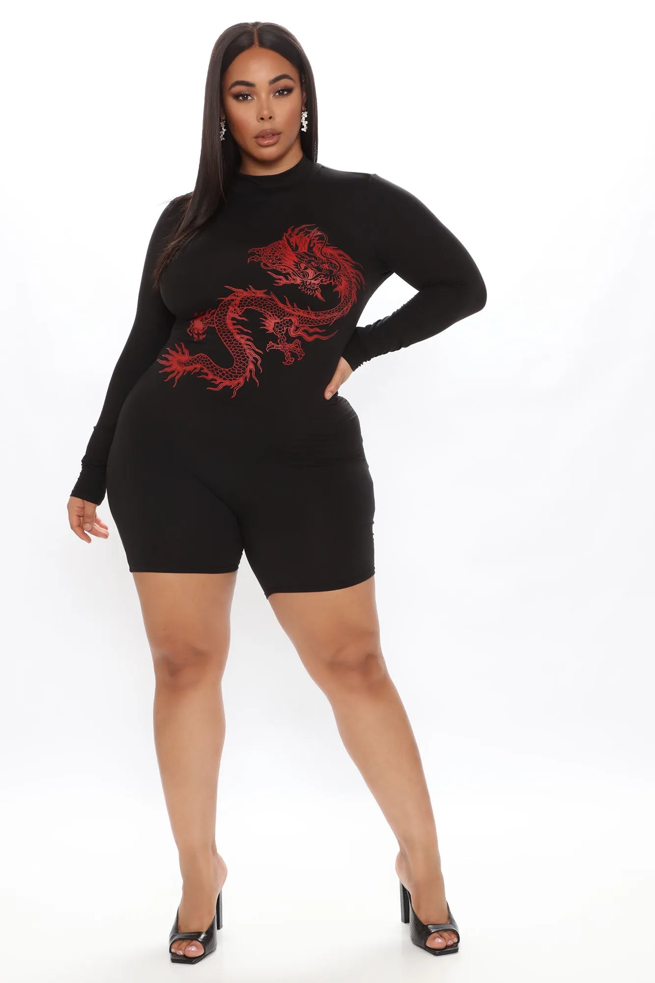 Beijing Babe Romper - Black