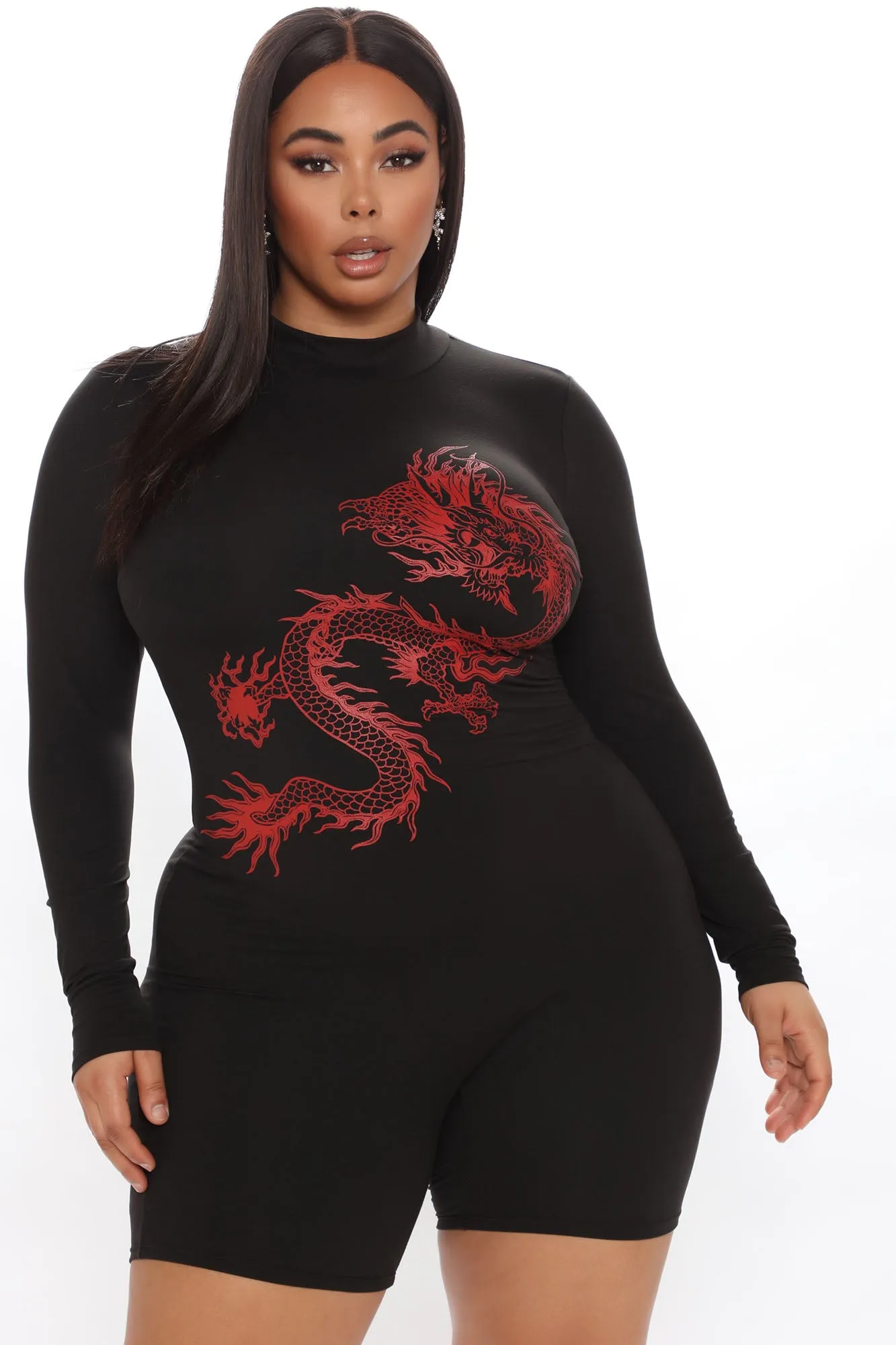 Beijing Babe Romper - Black
