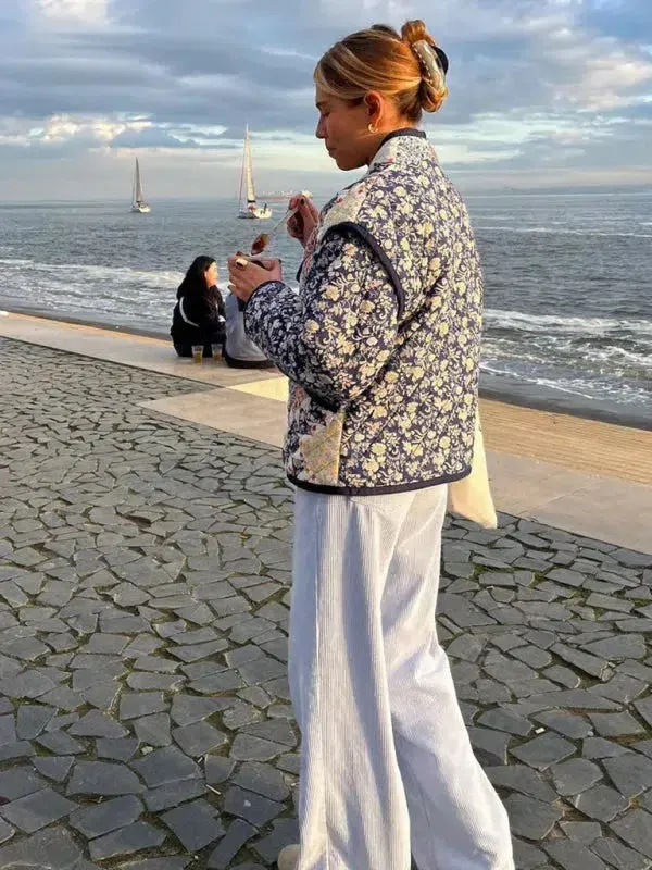 Bellarosa – Patchwork floral prints – Quilted kimono