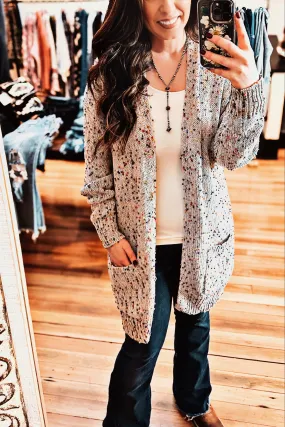 BLAKELEY Miley Dot Cardigan Heather Grey