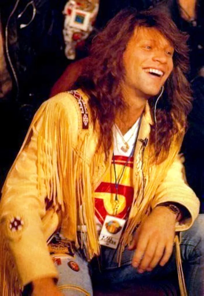 Bon Jovi Suede Fringe Leather Long Coat Jacket Men