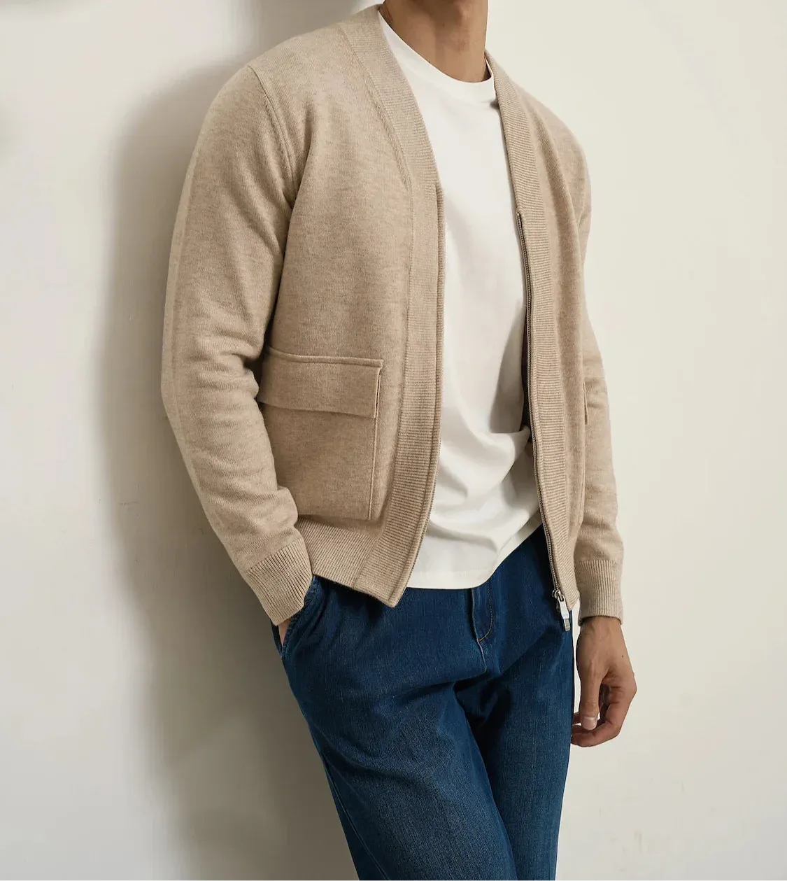 British pullover old money cardigan