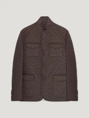 Brown Quilted Norfolk Jacket