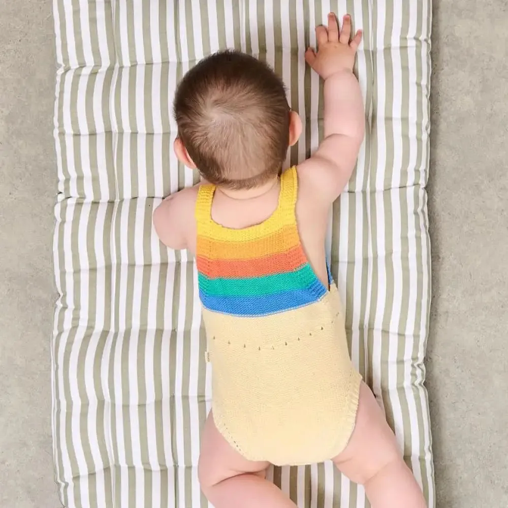 Bubble - Rainbow Stripe Knit Romper