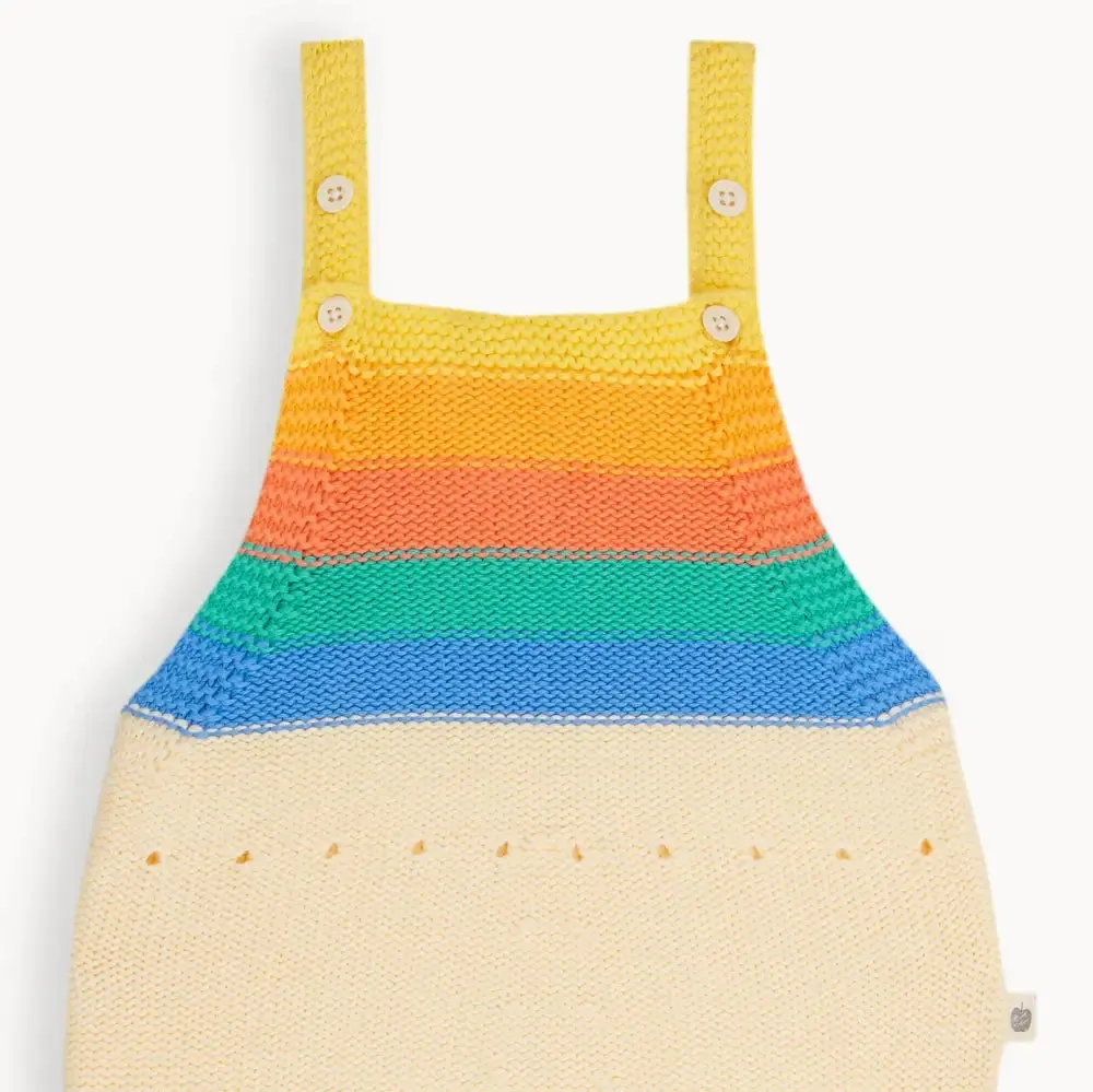Bubble - Rainbow Stripe Knit Romper