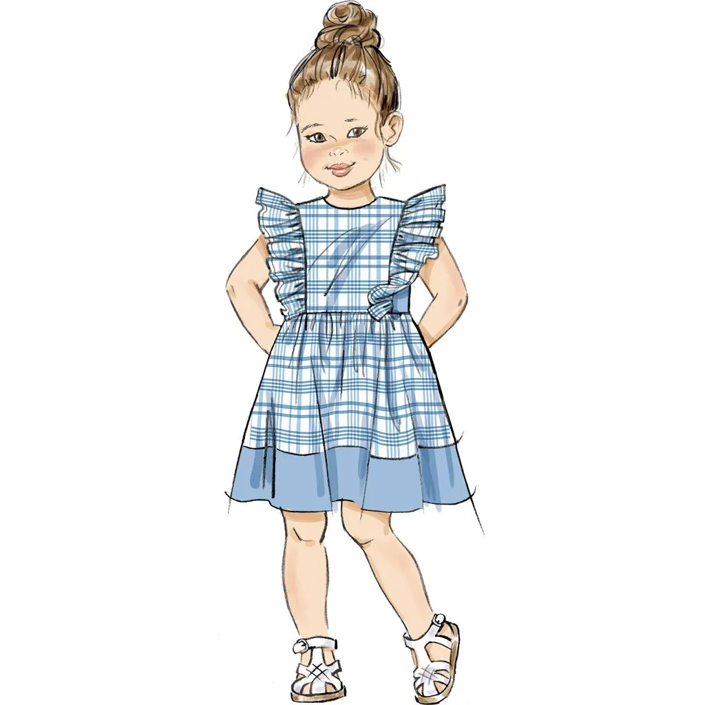 Butterick Pattern B7004 Children's Dresses, Top, Shorts and Pants