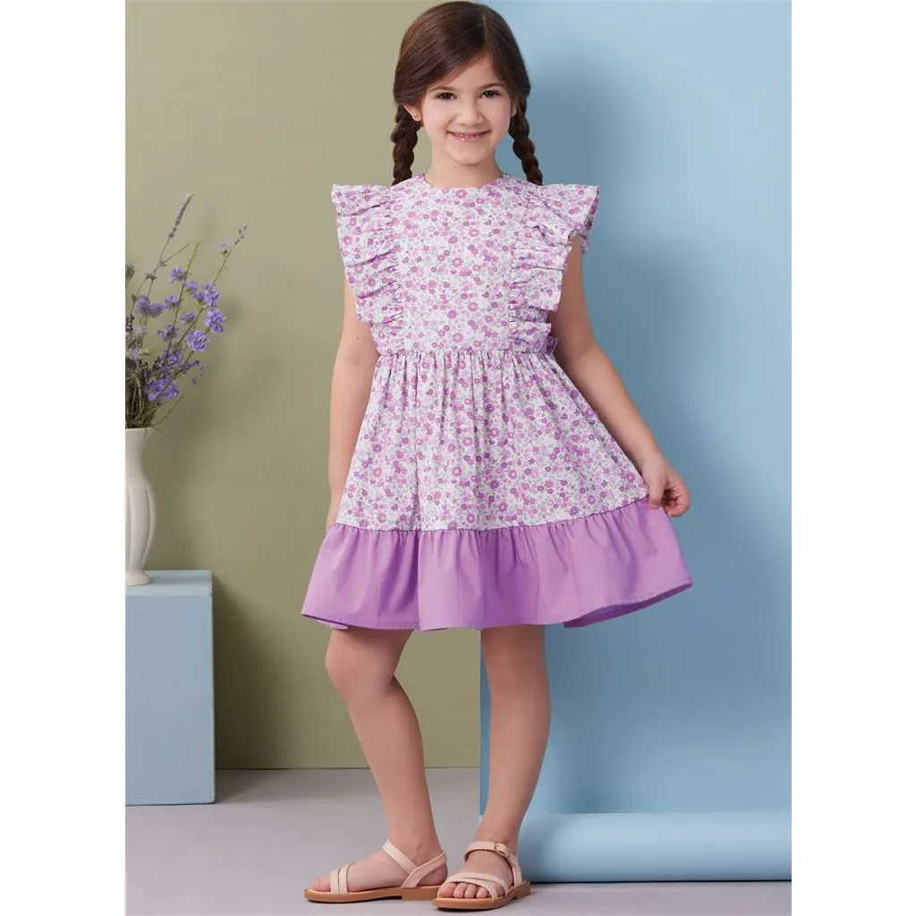 Butterick Pattern B7004 Children's Dresses, Top, Shorts and Pants
