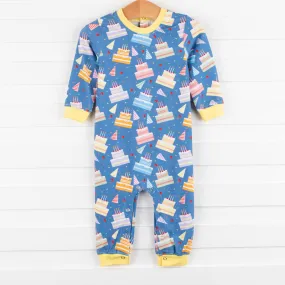 Cake Time Romper, Blue