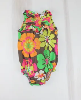 CARTERS FLORAL ROMPER 18M EUC