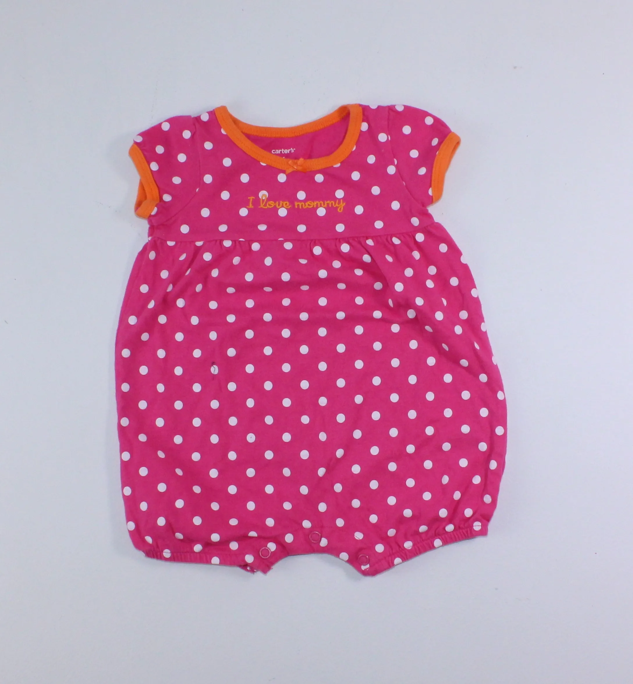 CARTERS I LOVE MOMMY ROMPER 6M PRE-LOVED