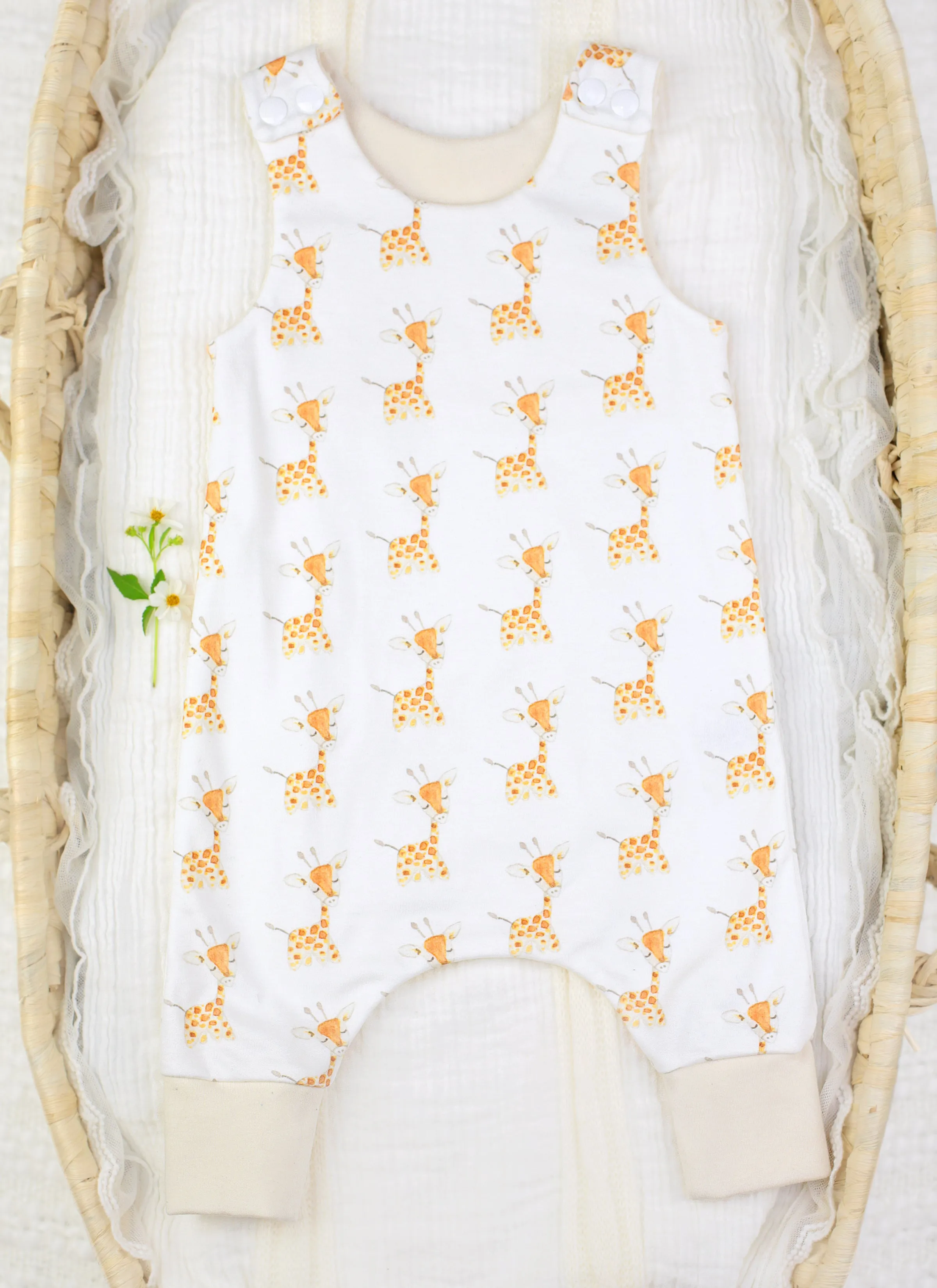 Charley the Giraffe | Organic Romper | Gender Neutral