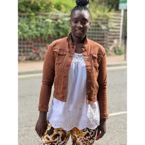 Chocolate Denim Jacket