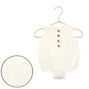Cloud Muslin™ Bubble Romper - Cream