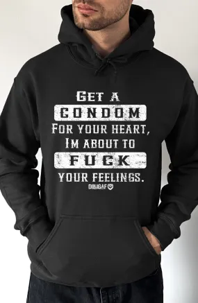 Condom For Your Heart Pullover Hoodie