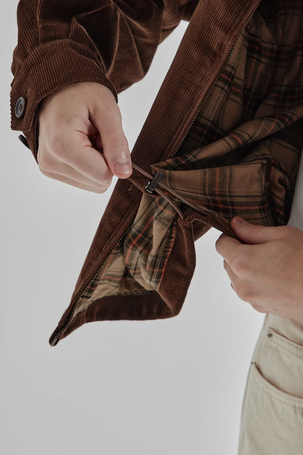 Corduroy Buddy Harrington Jacket - Brown