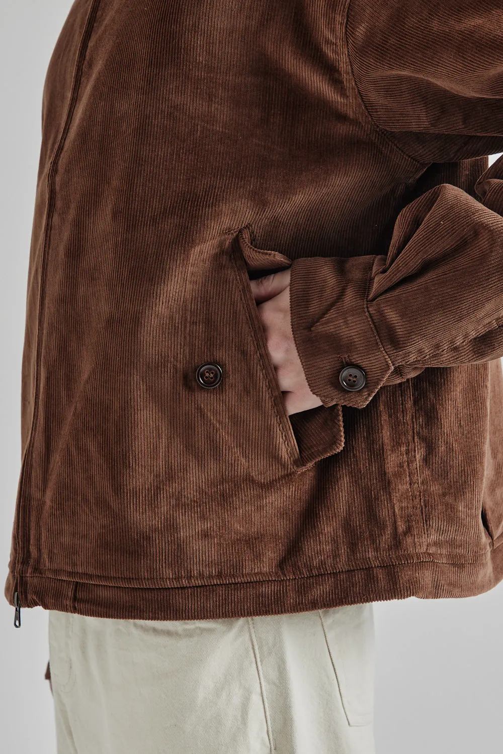 Corduroy Buddy Harrington Jacket - Brown