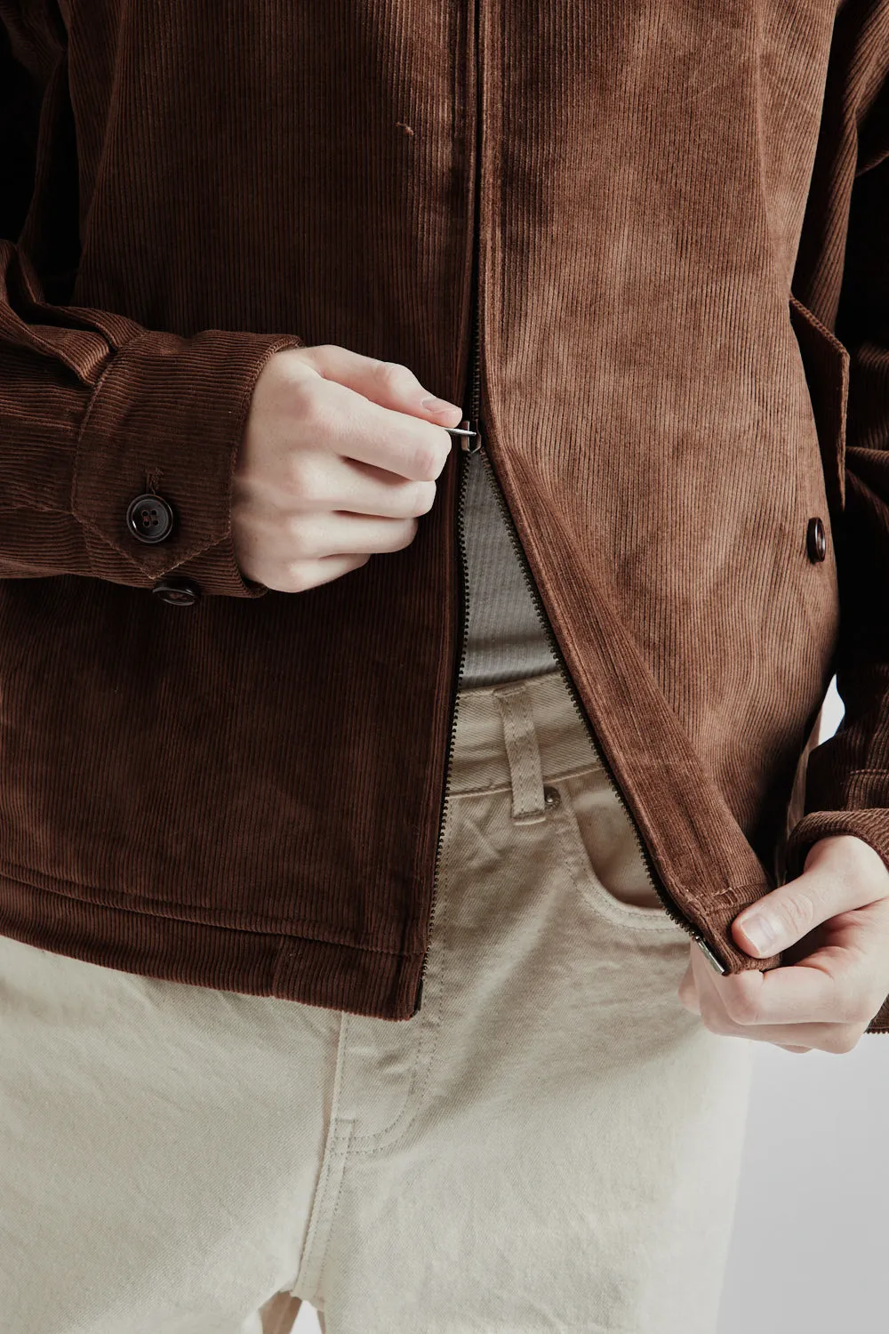 Corduroy Buddy Harrington Jacket - Brown