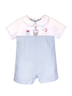 Cupcake Embroidered Romper