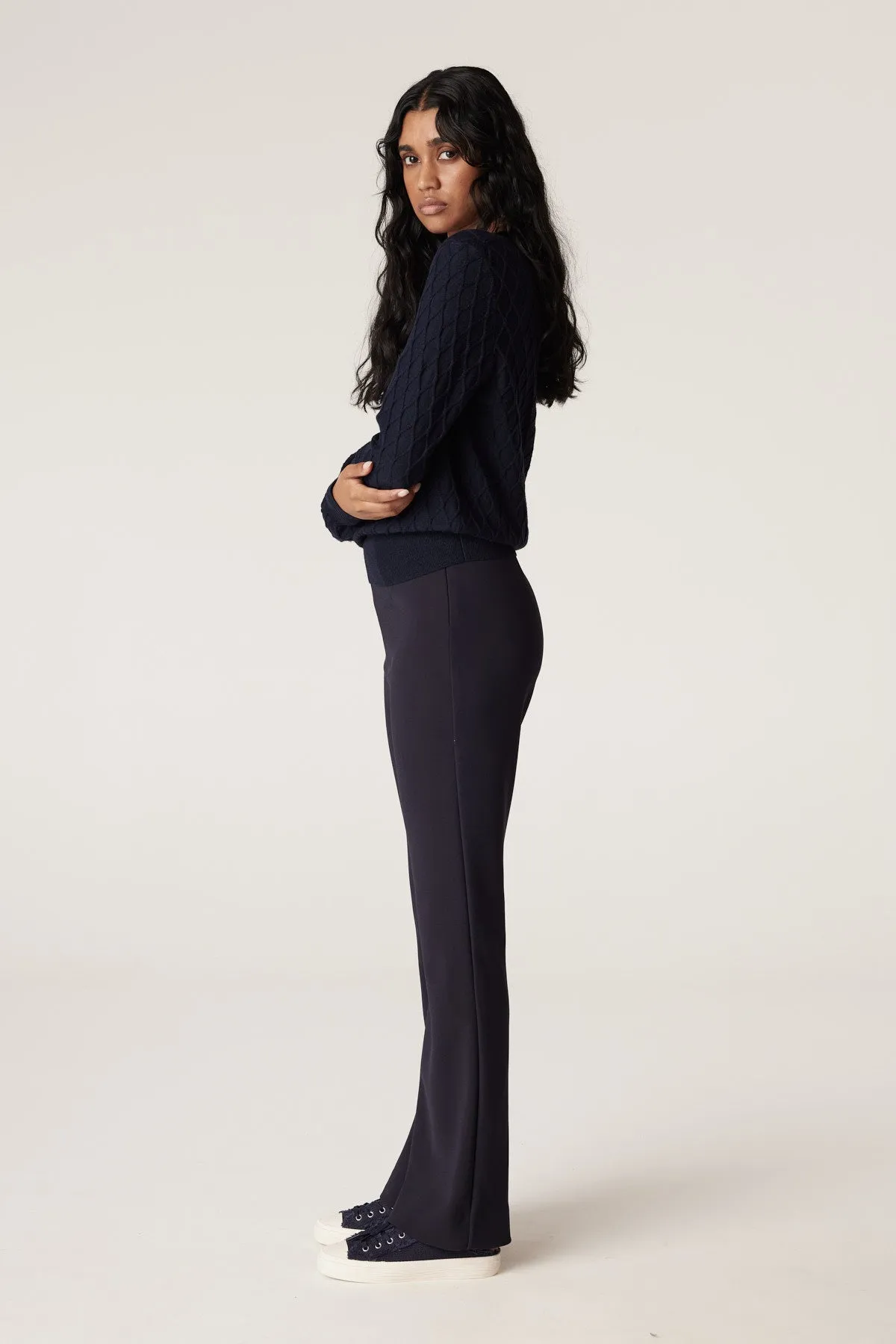 Dana Crepe Pant | Black