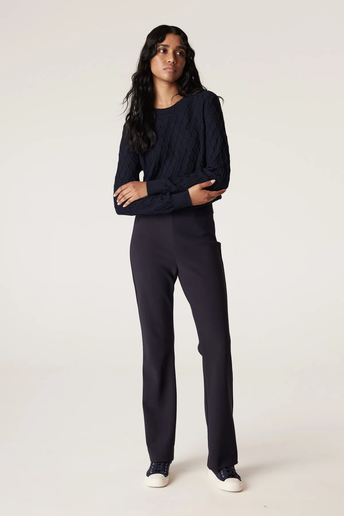 Dana Crepe Pant | Black