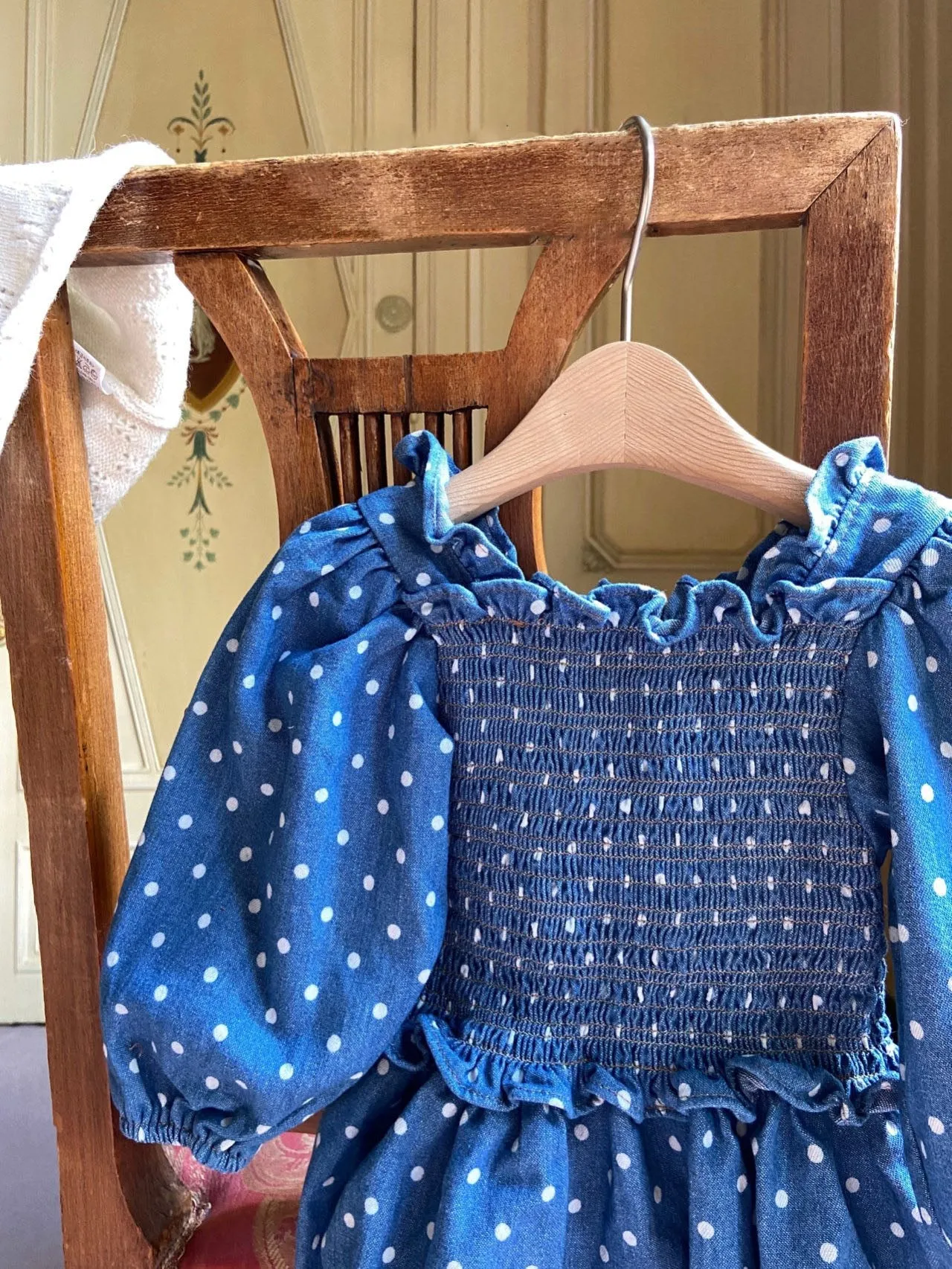 Denim Smock Romper_ 2 Colours