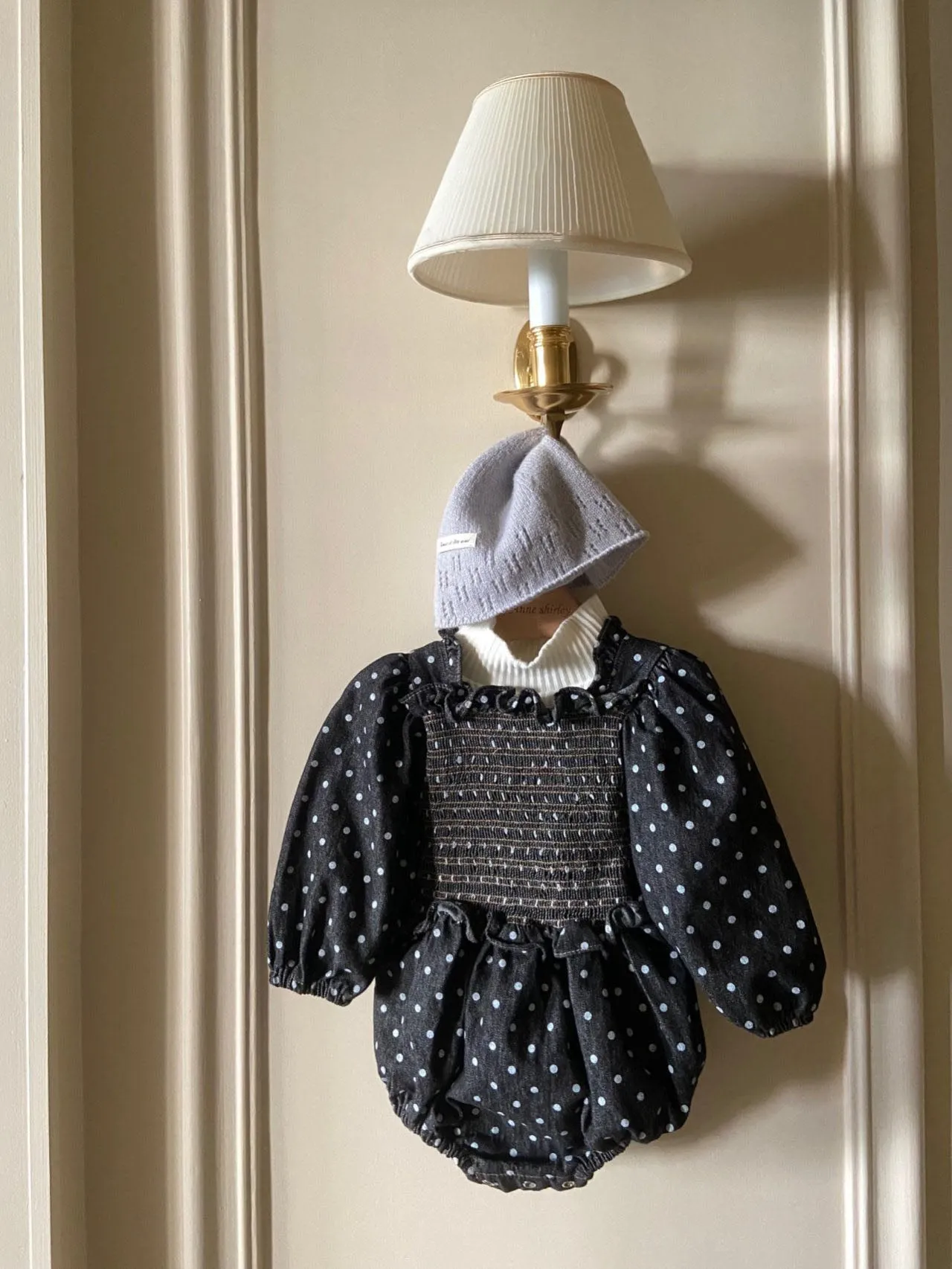 Denim Smock Romper_ 2 Colours