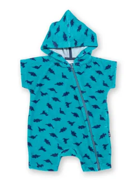 Dino dot beach romper