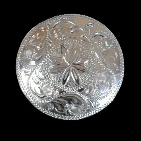 Engraved Sterling Silver Scarf Slide