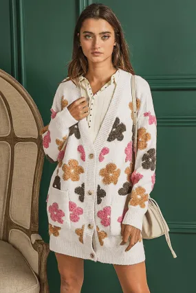 Floral Embroider Cardigan
