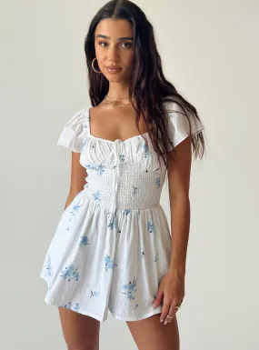 Front Row Romper White