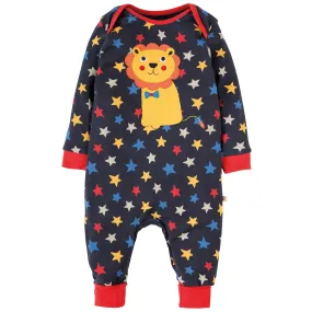 Frugi Baby Toddler Charlie Lion Organic Cotton Romper