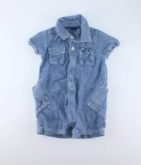 GAP DENIM ROMPER 6-12M PRE-LOVED