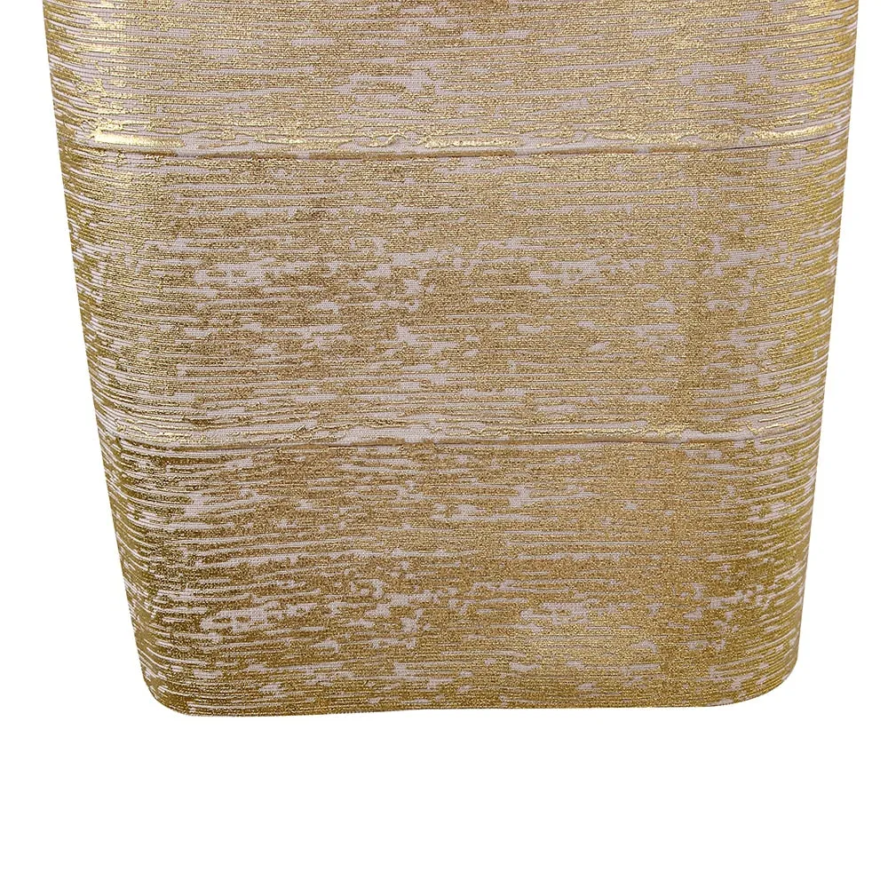 Glitter & Gold Pencil Skirt