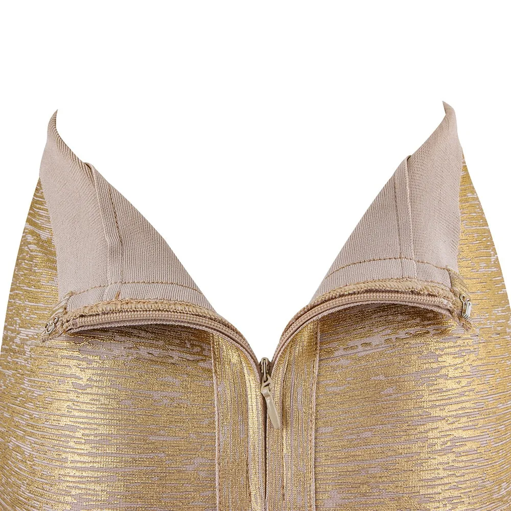 Glitter & Gold Pencil Skirt