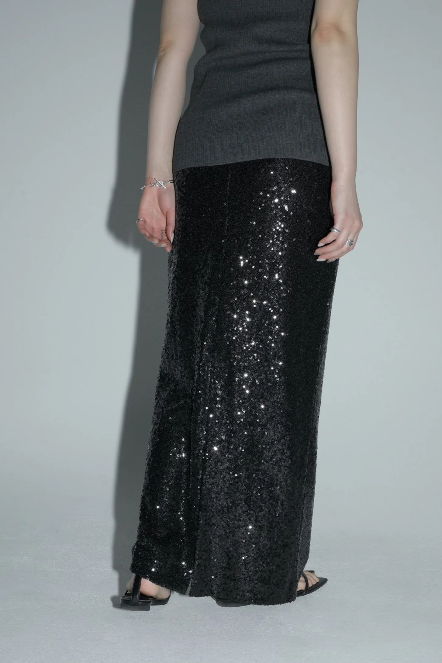 glitter pencil skirt