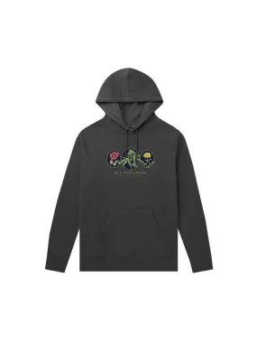 Huf Worldwide Flowers 2  Pullover Hoodie Black PF00282