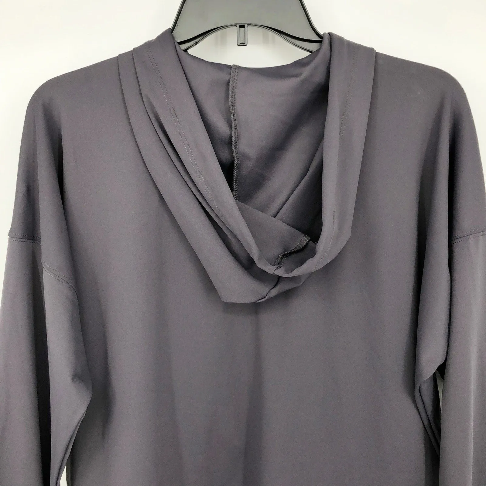 IDEOLOGY Womens Hoodie Small Grey Deep Charcoal