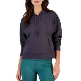 IDEOLOGY Womens Hoodie Small Grey Deep Charcoal